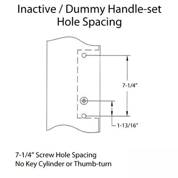Marvin Inactive / Dummy Trim for Passive door - White